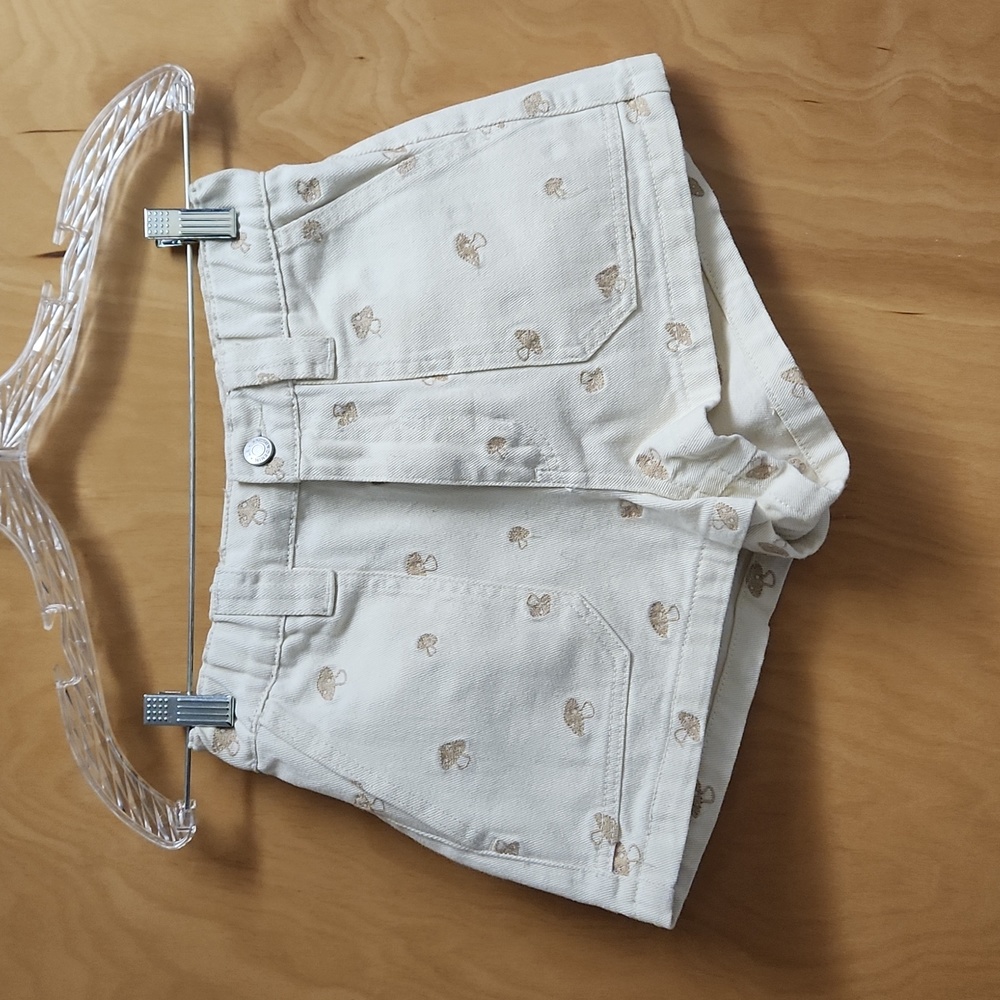 PacSun~Mushroom Embroidered Elastic Waist Shorts
